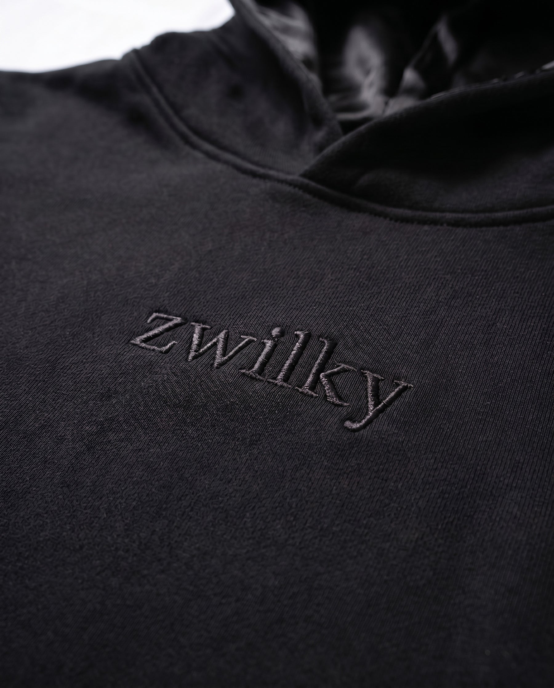 zwilky hoodie construction and material detail